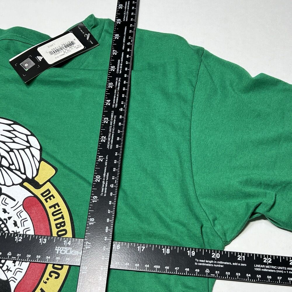 Adidas Mens Seleccion Nacional de Mexico Futbol Soccer The Go-To Tee Shirt New L - Picture 6 of 6